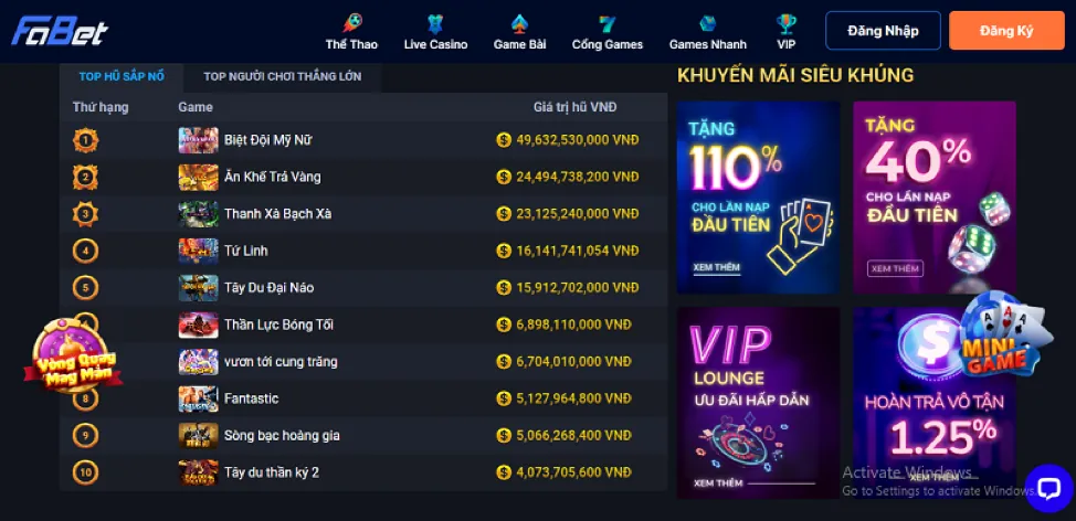 Cập nhật tính năng mới 789p30 App